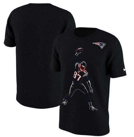 Men's New England Patriots Rob Gronkowski Nike Player Silhouette 2.0 Name x26 Number T-Shirt - Black FengYun,We sell and wholesale Men's New England Patriots Rob Gronkowski Nike Player Silhouette 2.0 Name x26 Number T-Shirt - Black FengYun on line form chian!
